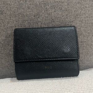 Celine Black Textured Leather Wallet